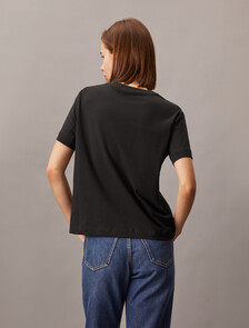 Core Essentials Monogram Embroidery Tee, Black, hi-res