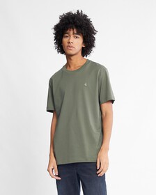 Badge Logo Crew Neck Tee, Thyme, hi-res