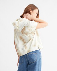 Iconic Utility Tie Dye Sleeveless Hoodie, Tie Dye Aop, hi-res