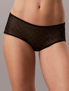 Boy Shorts - Emblem Mesh, Black, hi-res