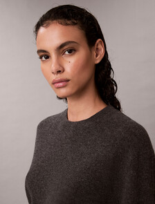 Cashmere Relaxed Jumper, B65 Charcoal Grey Heather, hi-res