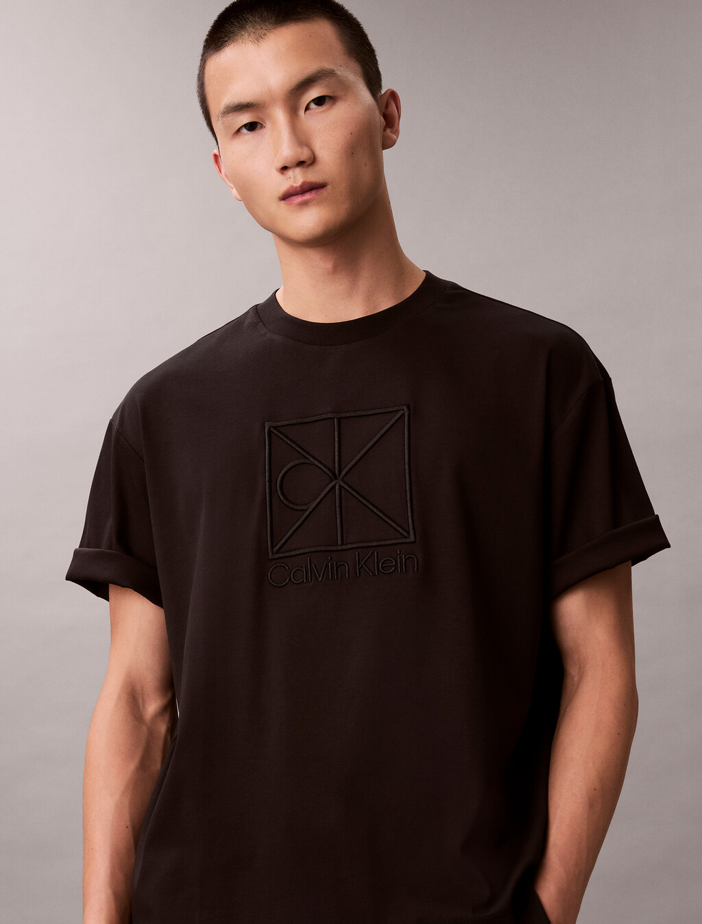 Relaxed Premium Interlock Emblem Logo T-Shirt, Black, hi-res