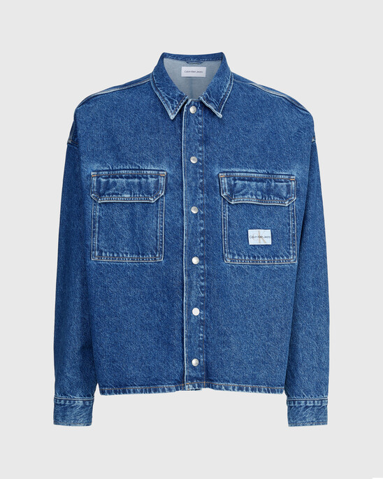 RECYCLED DENIM UTILITY SHIRT
