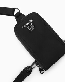 SPORT ESSENTIALS CONVERTIBLE PHONE CROSSBODY BAG, BLACK, hi-res