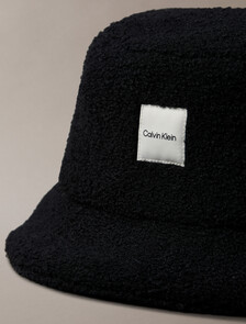 Boucle Bucket Hat, Black, hi-res