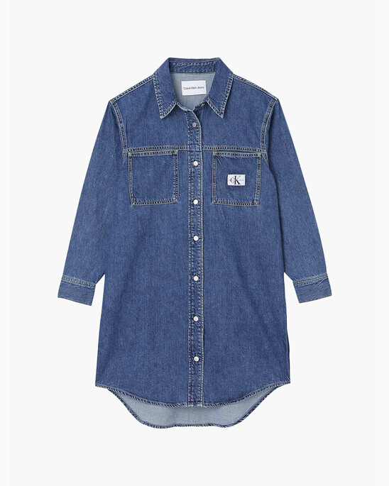 UTILITY DENIM SHIRT DRESS