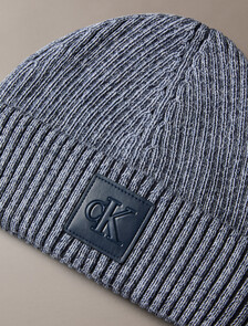 CK Patch Rib Docker Hat, WASHED BLUE, hi-res
