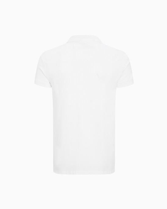 PIMA COTTON STRETCH RAISED COLLAR SLIM POLO