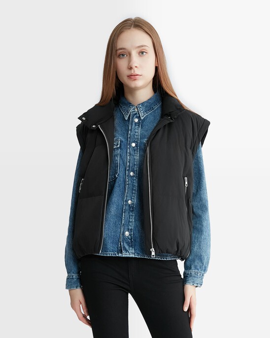 Feminine Detailing Lightweight Down Jacket