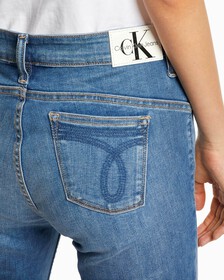 RECONSIDERED FOREVER STRETCH BODY ANKLE JEANS, Psj Mid Blue Dstr, hi-res