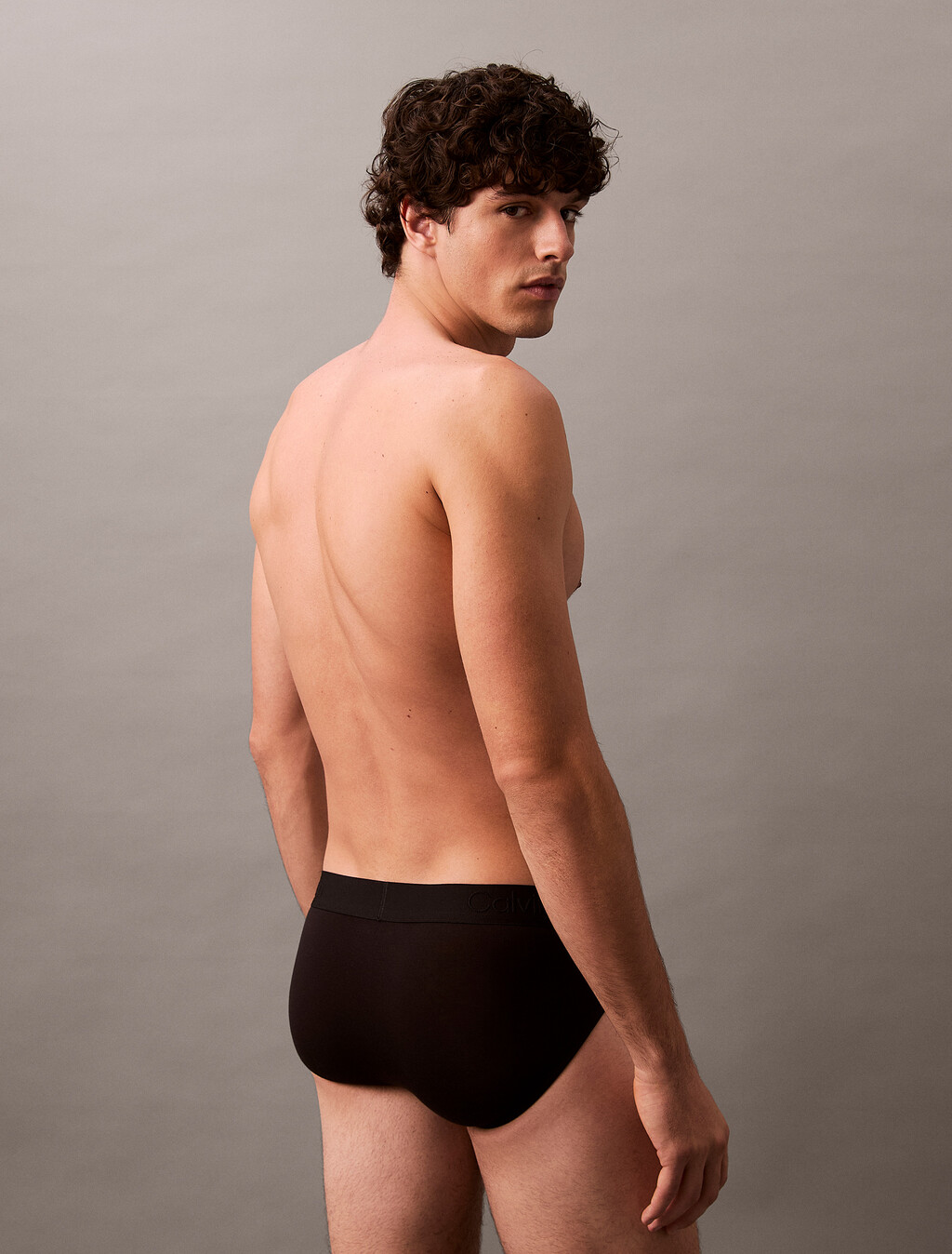 Ultra Soft Modal Hip Brief, Black, hi-res