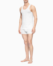 CK One Cotton Tank Top, White/White (Legacy 100), hi-res