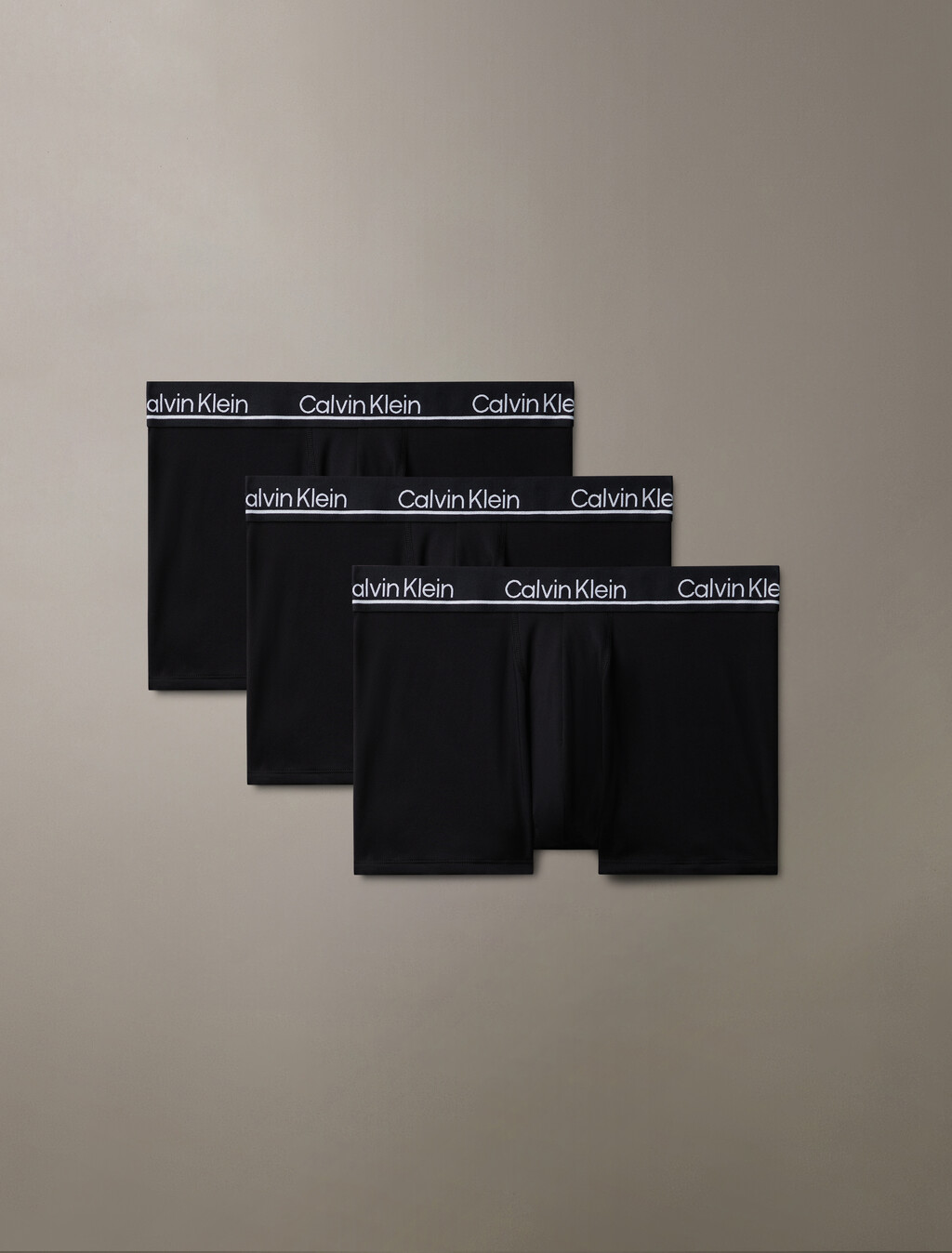 CK Micro Plus Low Rise Trunks 3 Pack, BLACK, hi-res