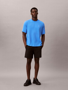 Performance Cotton Blend Gym T-shirt, Aegean Ocean, hi-res