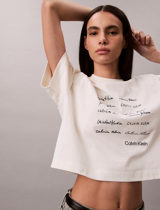 Cropped Boxy Graphic Tee