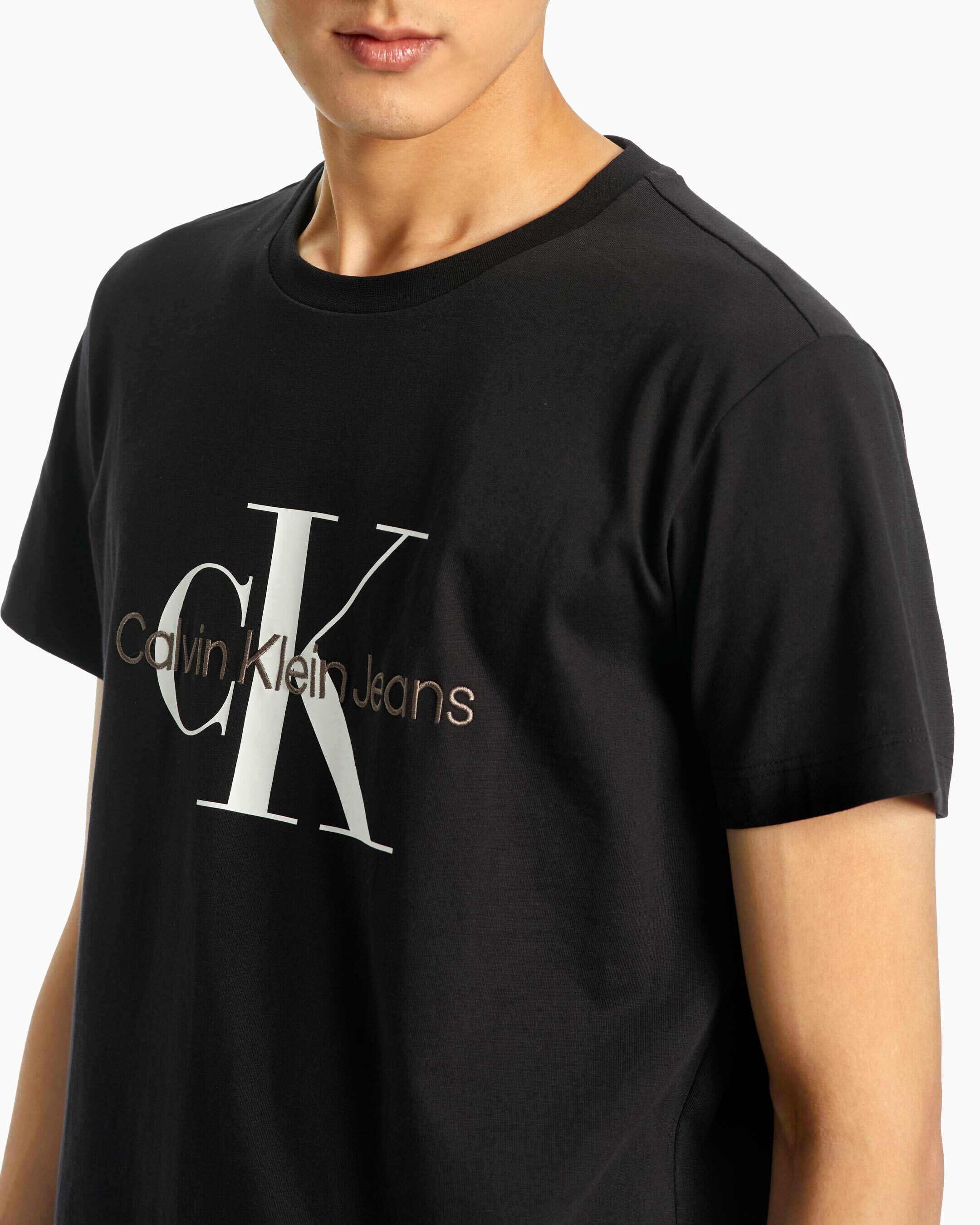 Monogram Organic Cotton Tee black Calvin Klein Malaysia