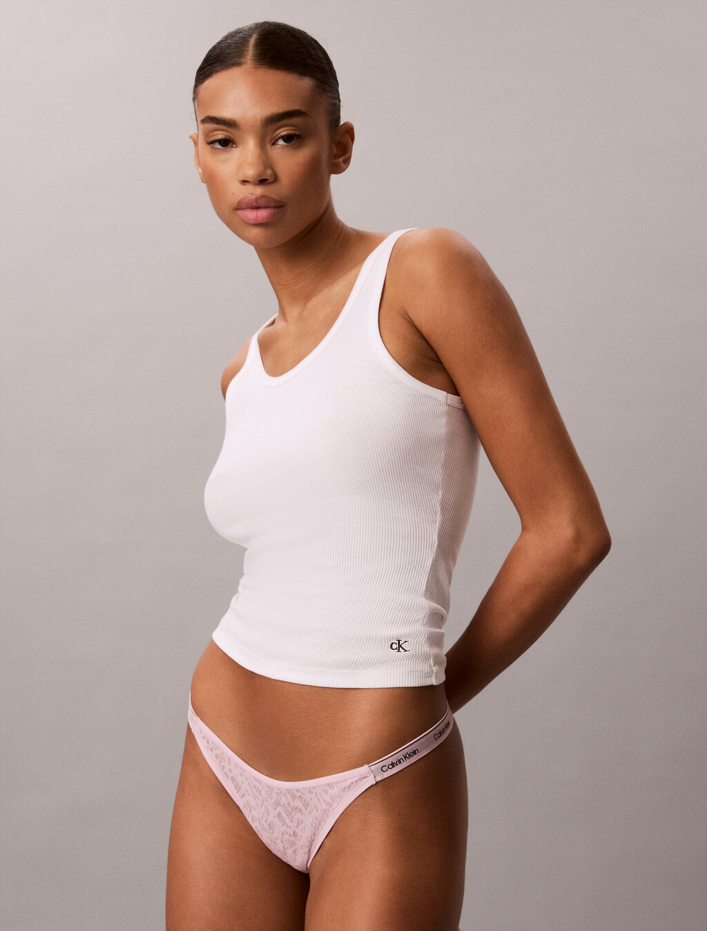 Dipped String Thong - Icon Lace, Hawaii Orchid, hi-res