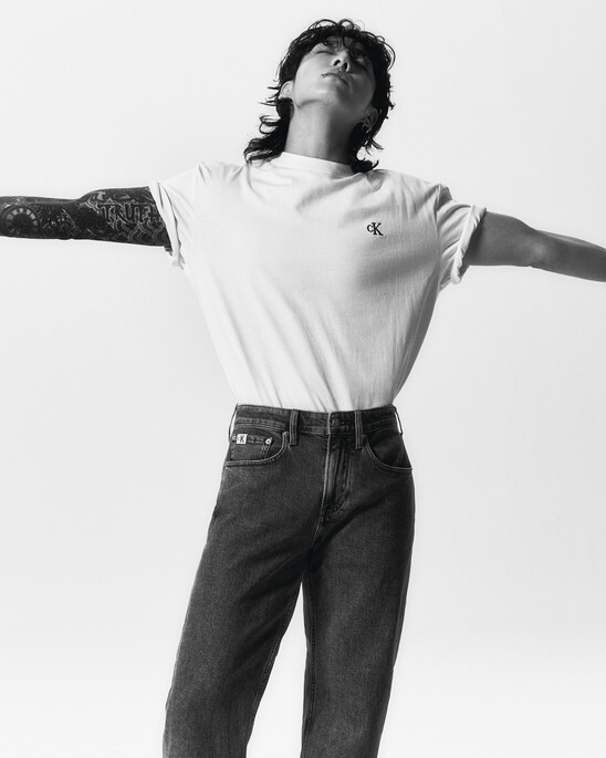 Calvin Logo Crew Neck Tee