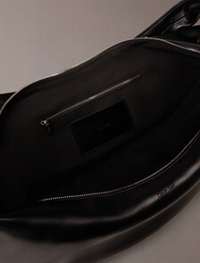CK Pinched Large Crescent Bag, Black, hi-res