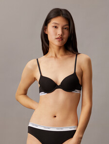 Carousel Lighty Lined Demi Bra, Black, hi-res