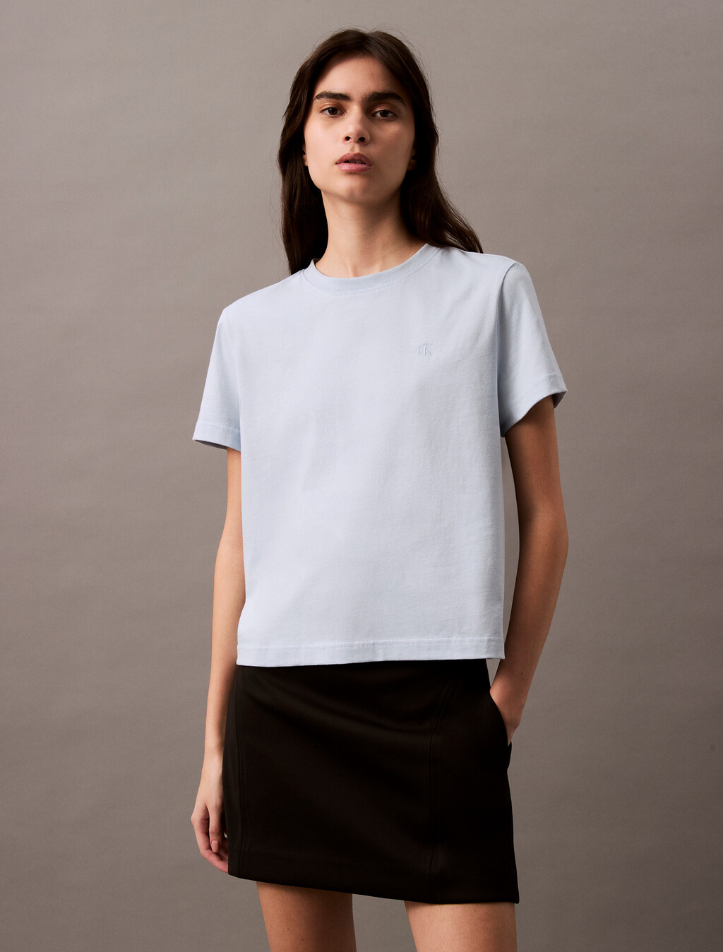 Archive Logo Crewneck Tee, Niagara Mist, hi-res