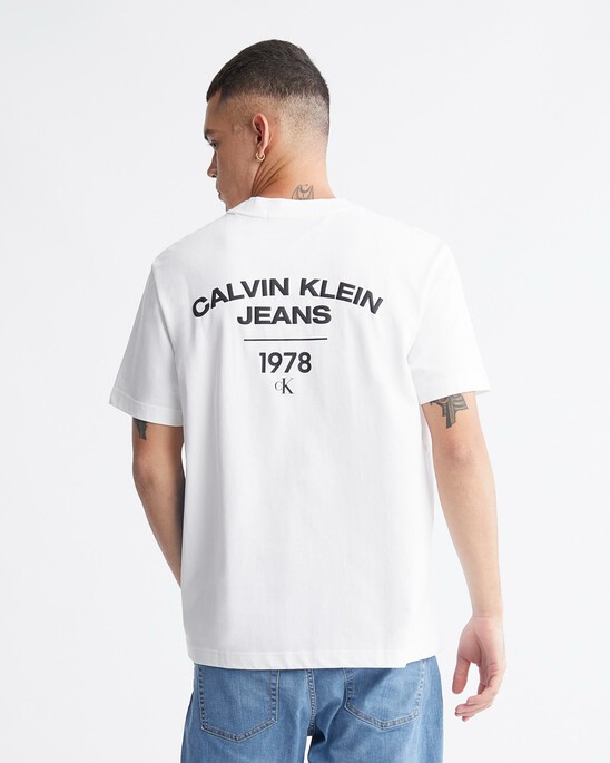 Varsity Curved Logo Tee