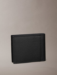 Foil Embossed Logo Billfold Wallet, Black, hi-res