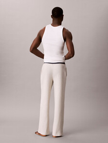 Archive Logo Ribbed Pyjama Pants, B02b Light Grey Heather, hi-res