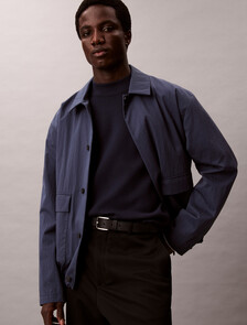 Tech Knit Boxy Mock Neck Jumper, Dark Sapphire, hi-res