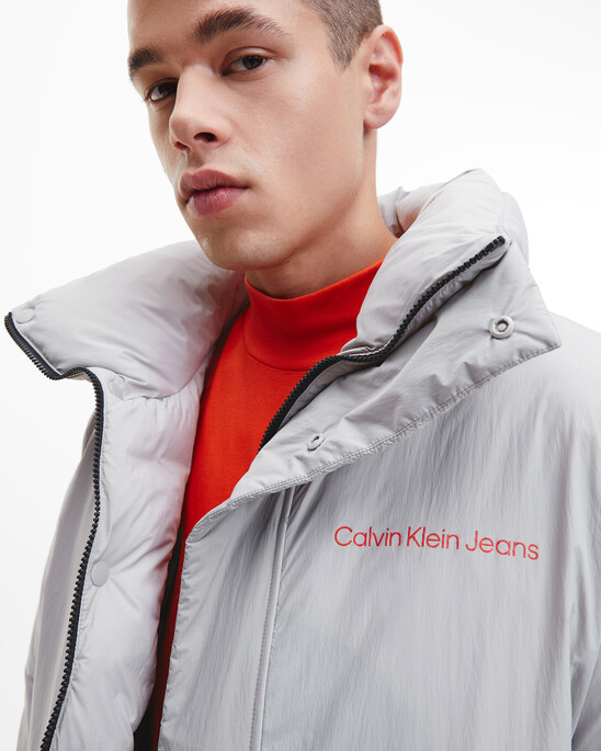 Quilted Puffer Jacket With Removable Sleeves