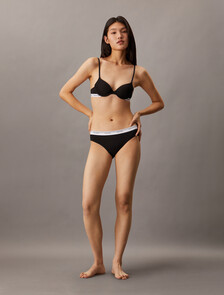 Carousel Lighty Lined Demi Bra, Black, hi-res