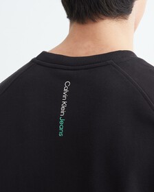 Infinite Cool Monogram Short Sleeve Sweatshirt, Ck Black, hi-res