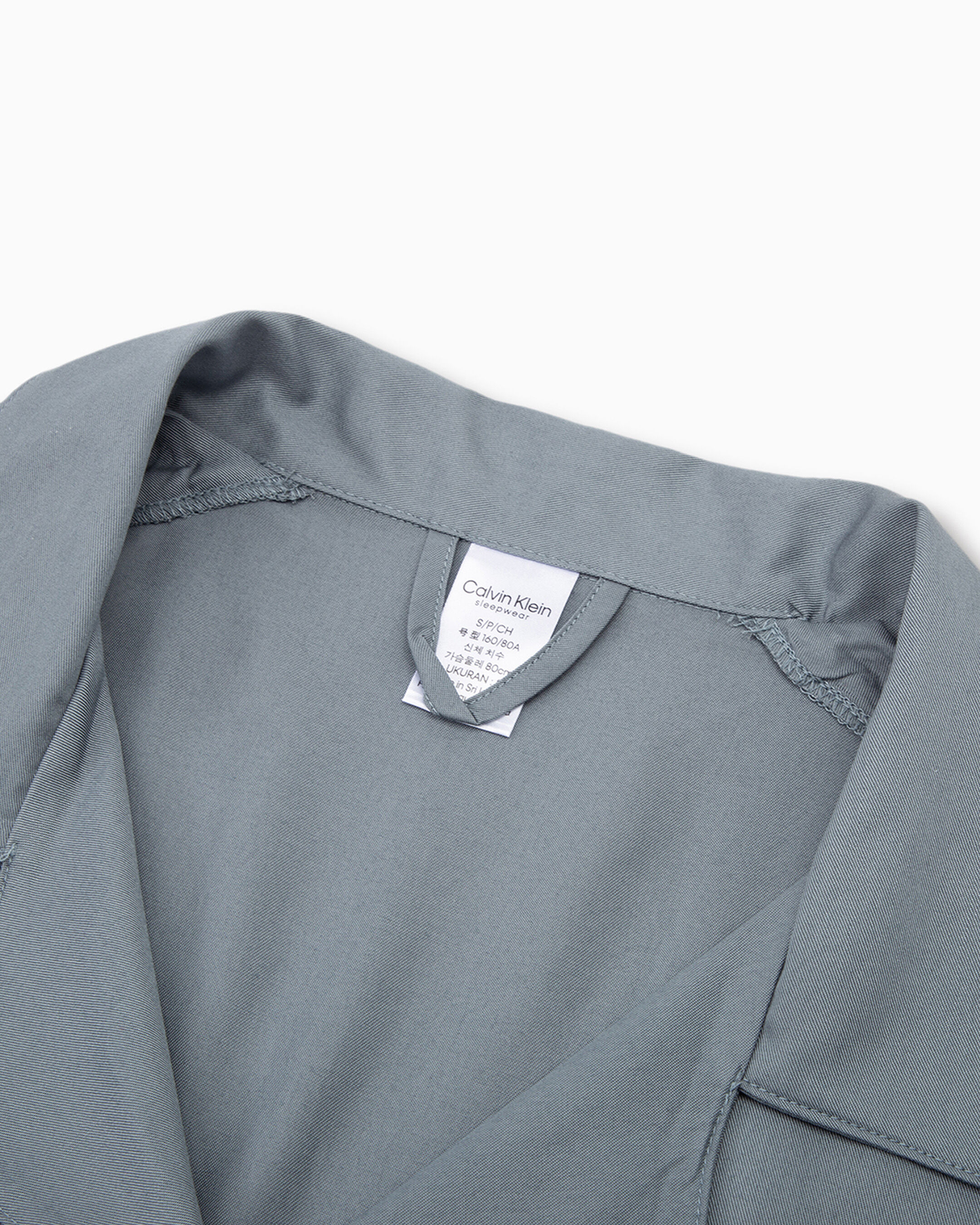 V Neck Sleep Shirt blue Calvin Klein Malaysia