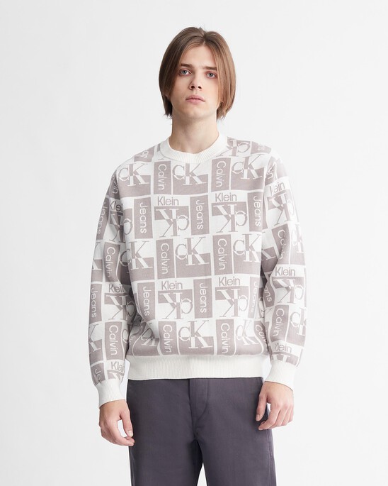 All Over Print Monogram Sweater