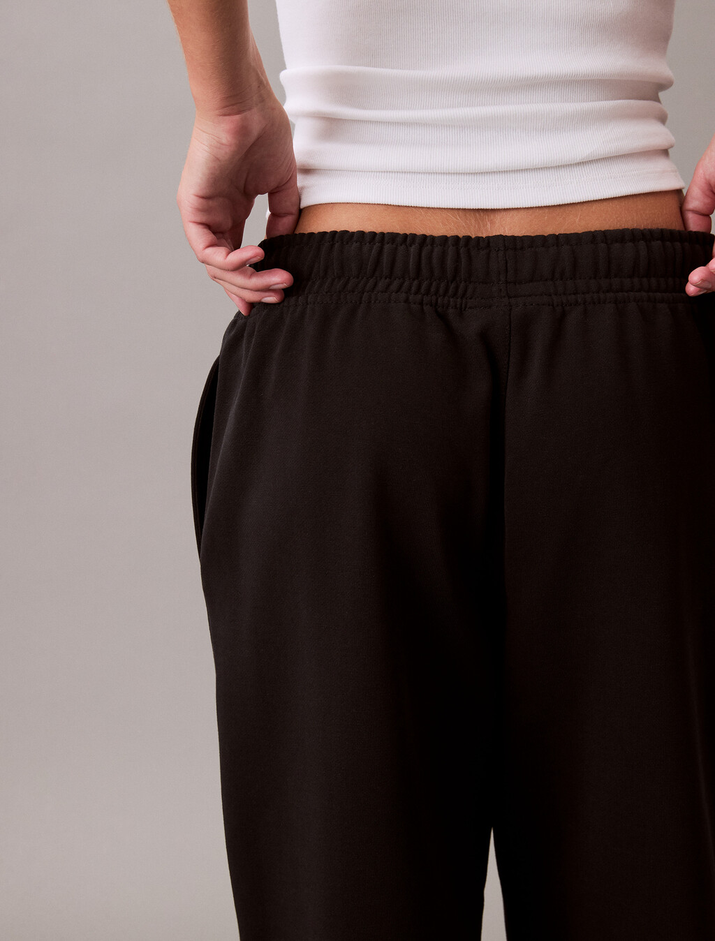 Relaxed Monogram Joggers, Black, hi-res