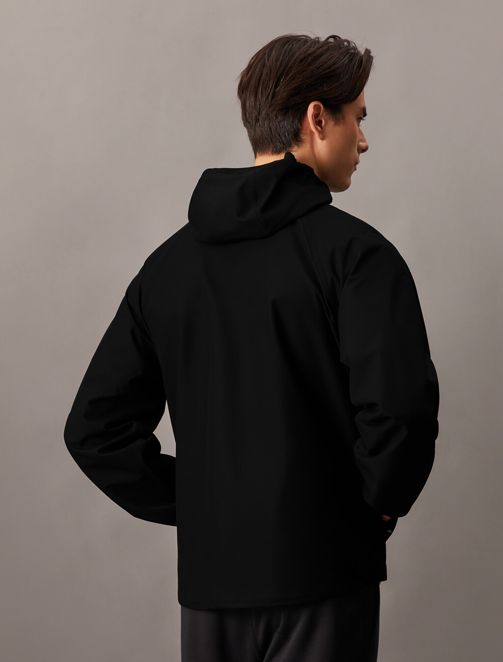 Essentials Windbreaker Jacket, Black Beauty, hi-res