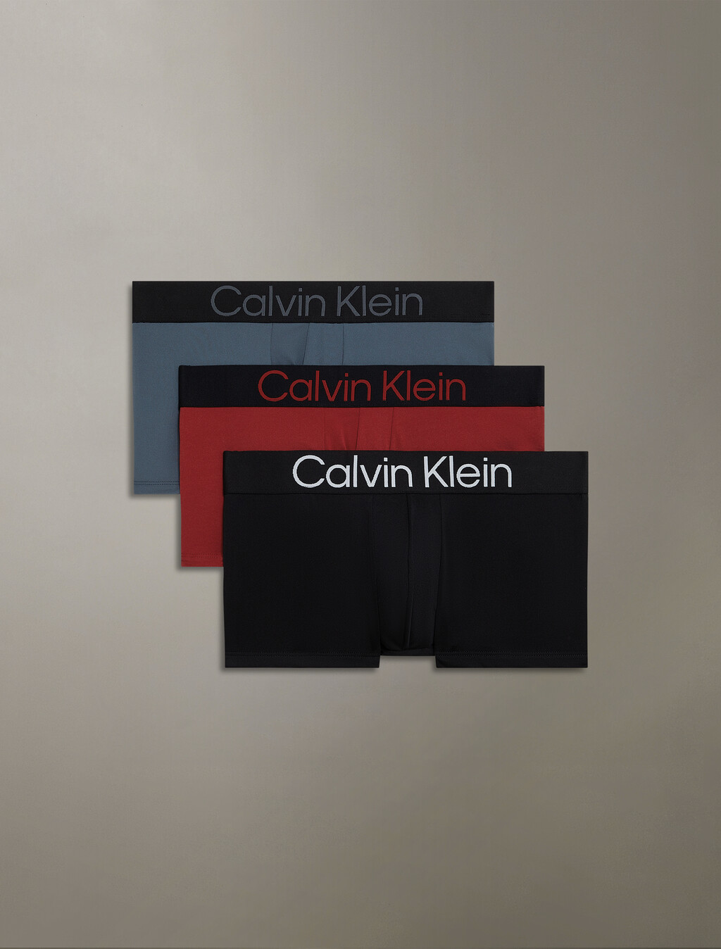 Bold Logo Low Rise Trunks 3 Pack, BLACK/SCOOTER/TURBULENCE, hi-res