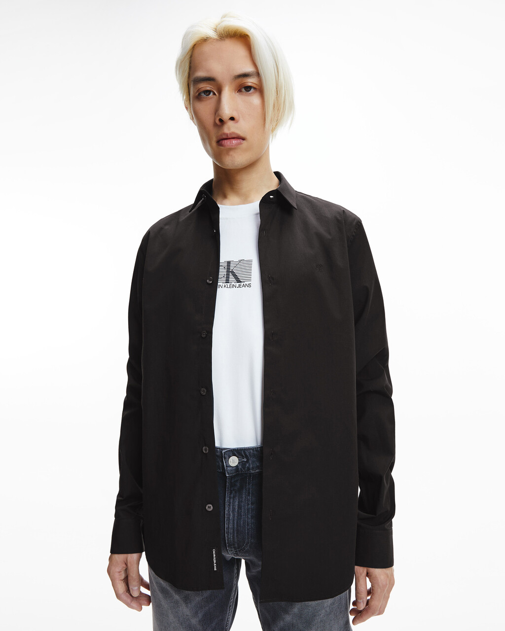SLIM SHIRT, Ck Black, hi-res