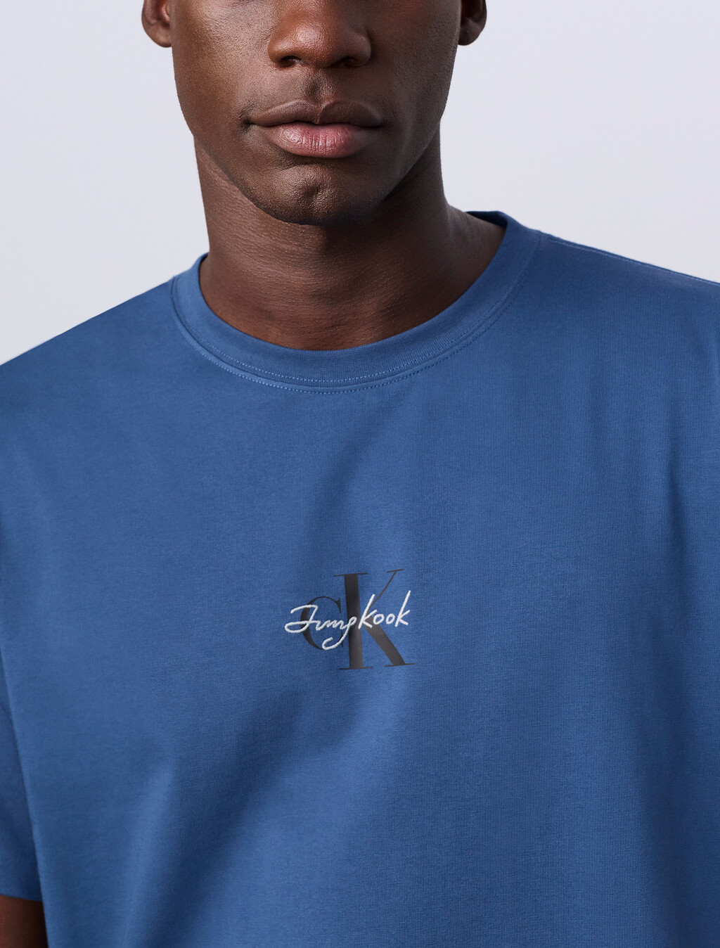 Jung Kook for Calvin Klein Monologo T-Shirt, Dark Denim, hi-res