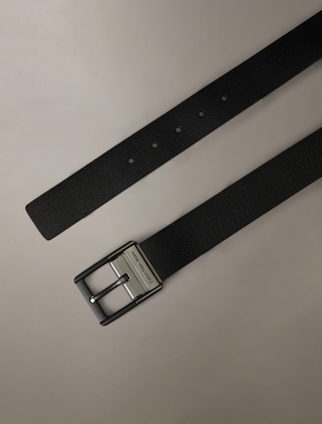 CK Plaque Reversible Belt 38mm, Black/Bitter Brown, hi-res
