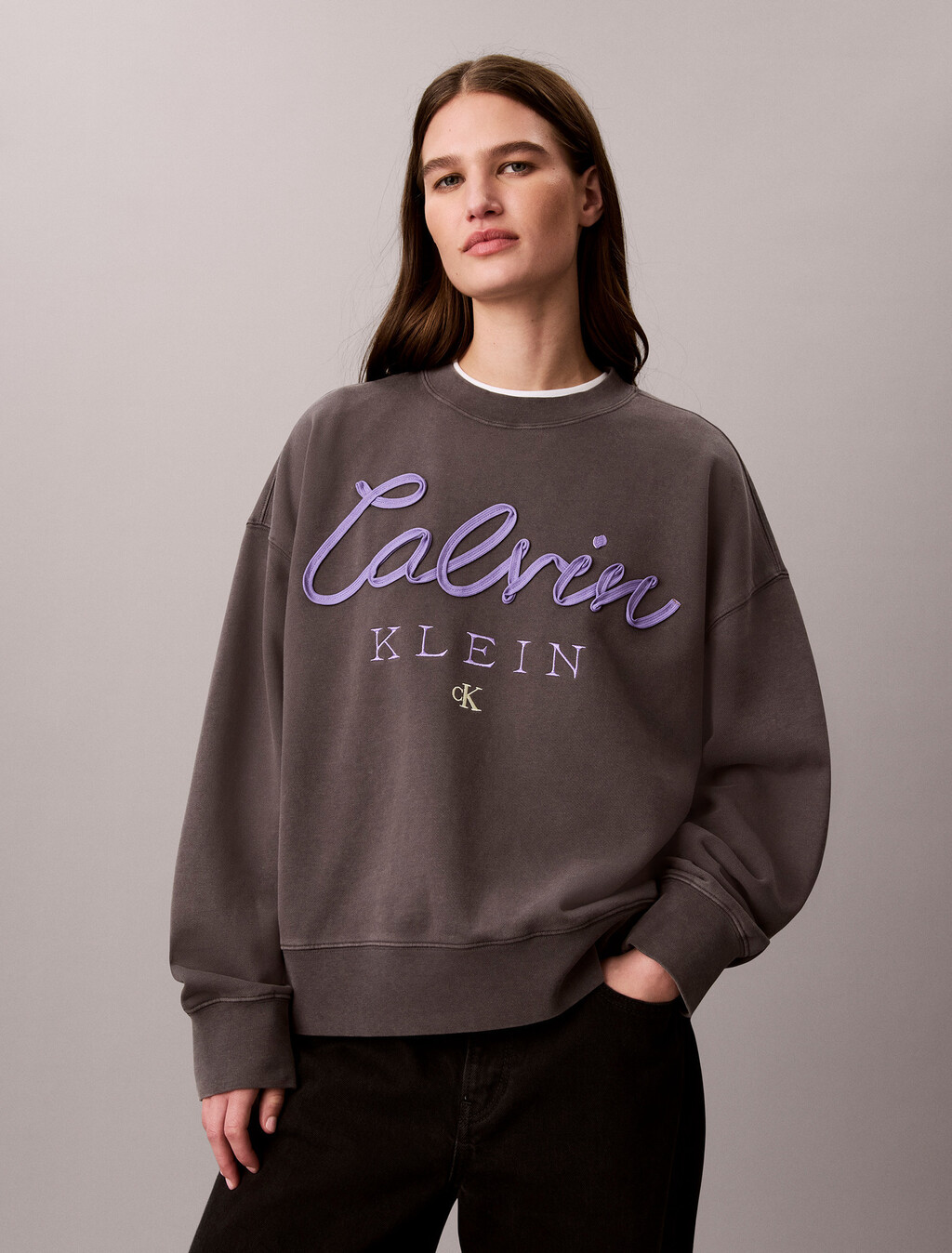 Logo Sweatshirt, Volcanic Ash, hi-res