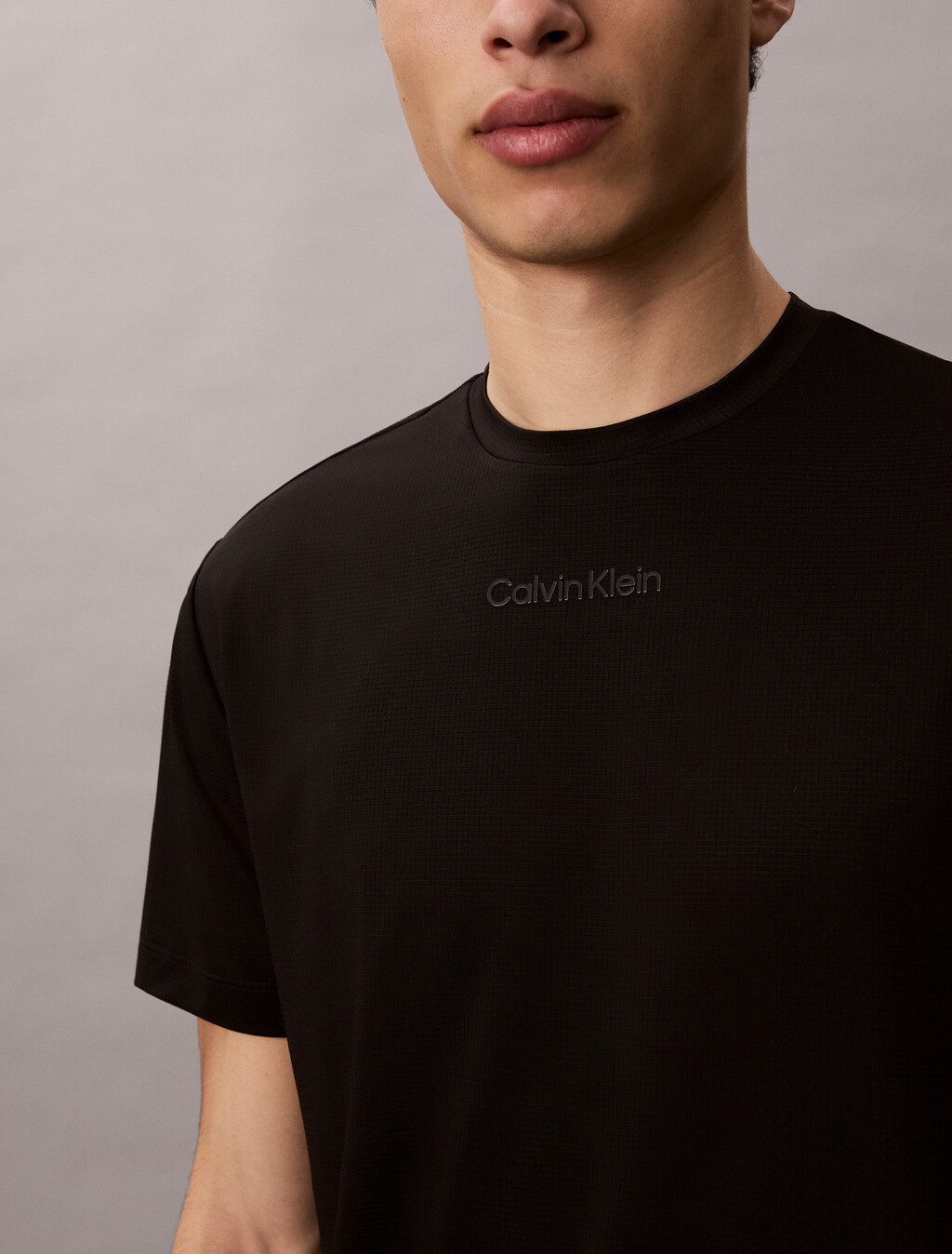 Icon Sport Mesh Short Sleeve Tee, Black, hi-res