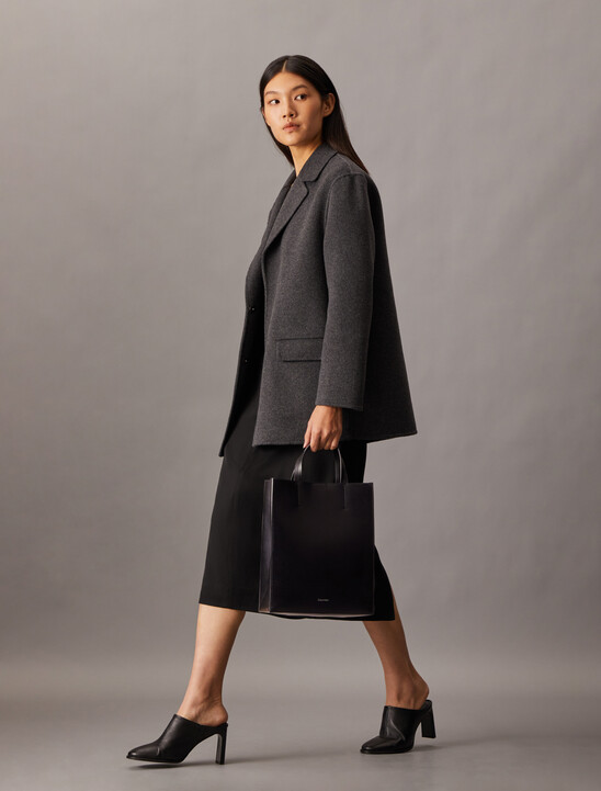 CK Paper Bag Leather Mini Tote