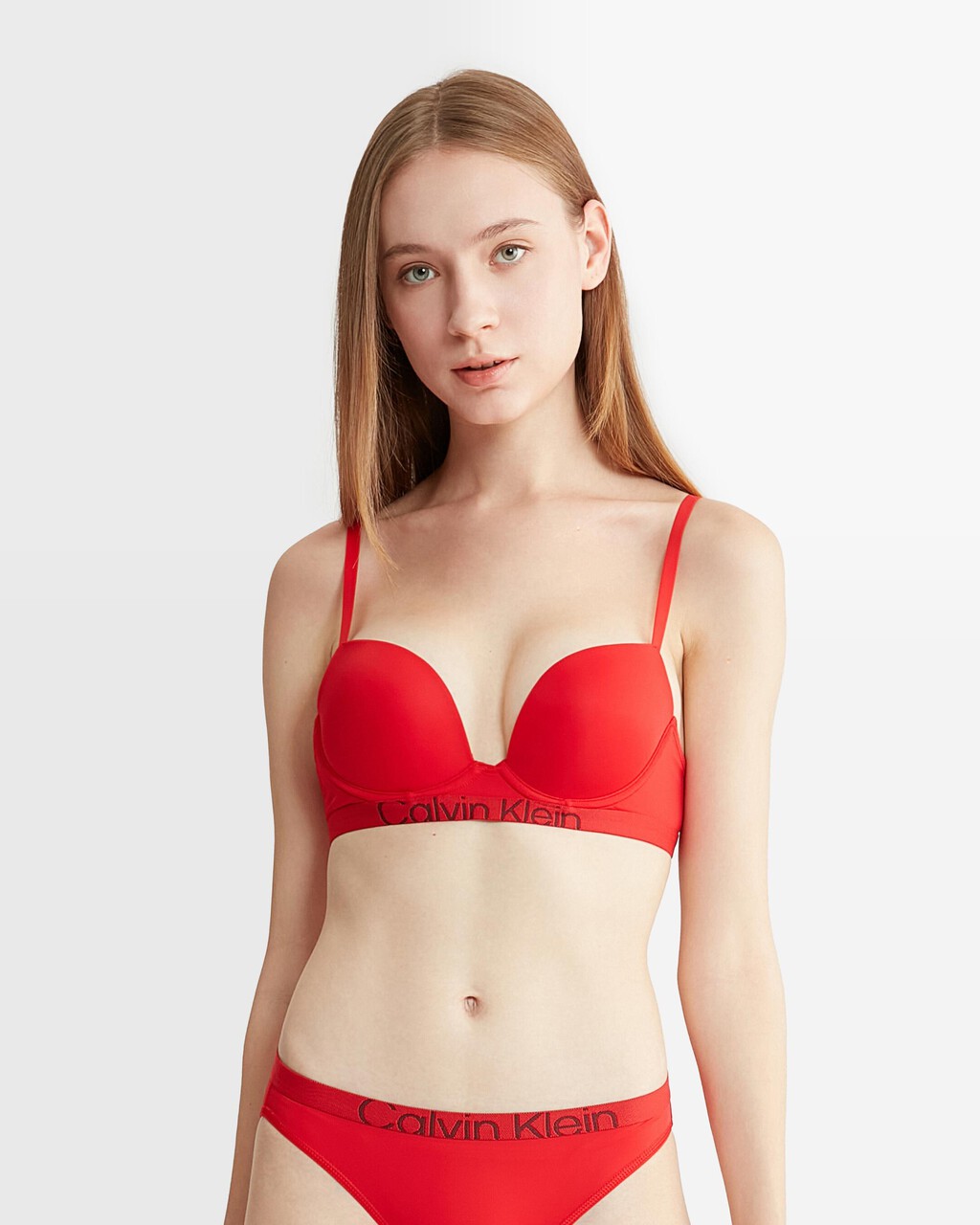 Future Shift Push Up Plunge Bra, Rouge, hi-res