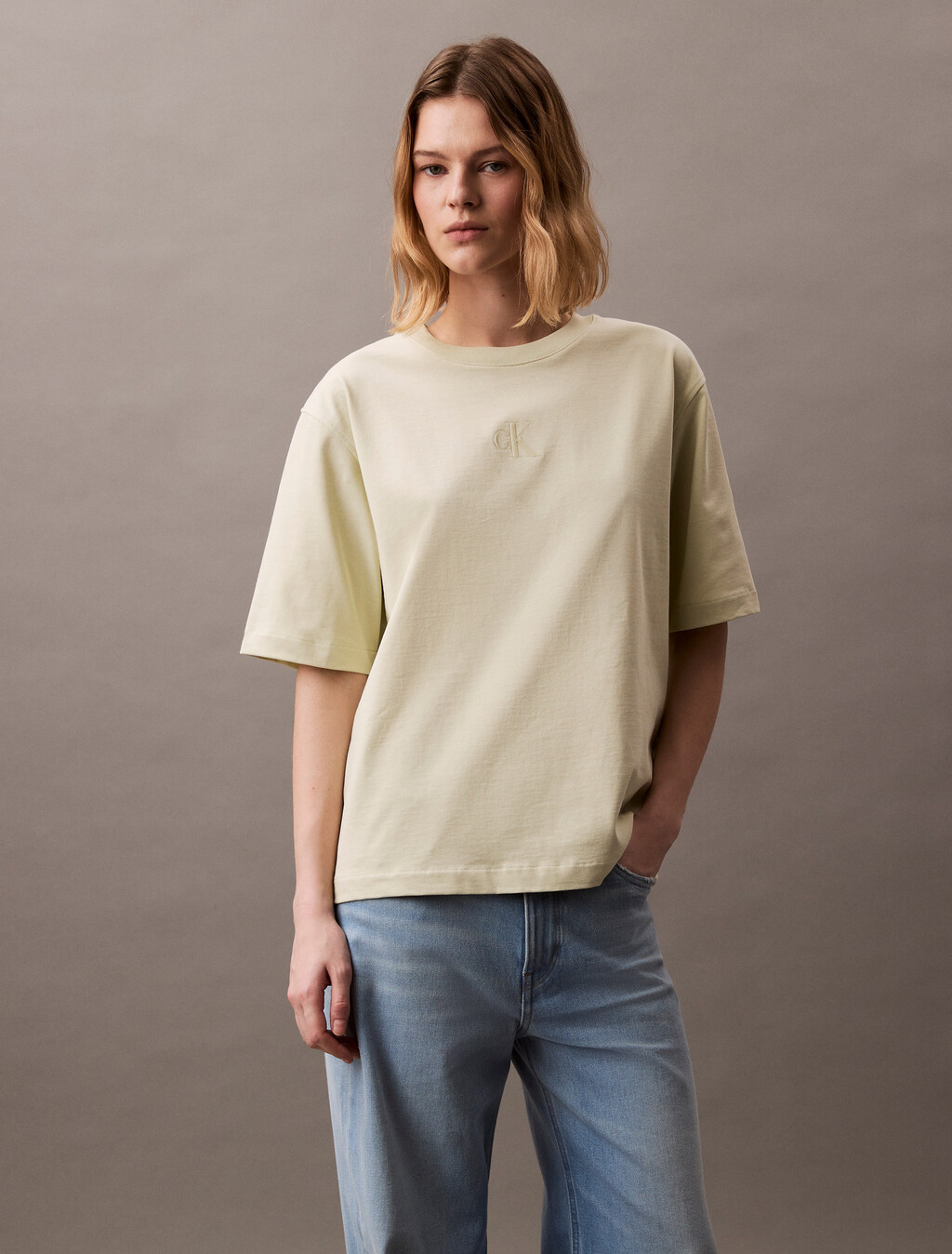 Relaxed Gloss Logo T-shirt, Aloe Wash, hi-res