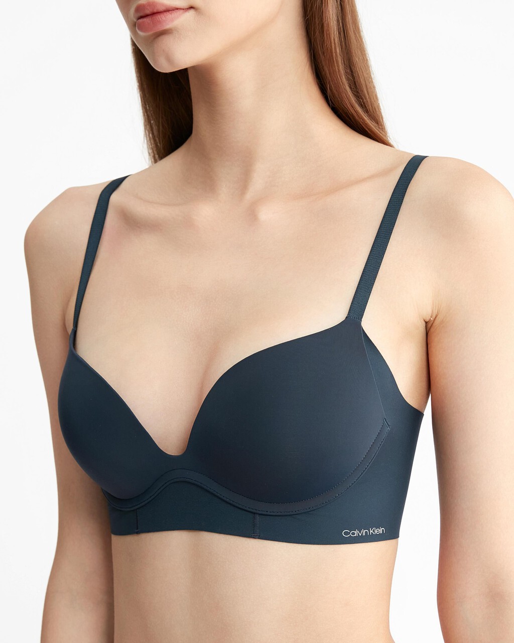 Calvin Klein 1996 Push-up Plunge Bra in Natural