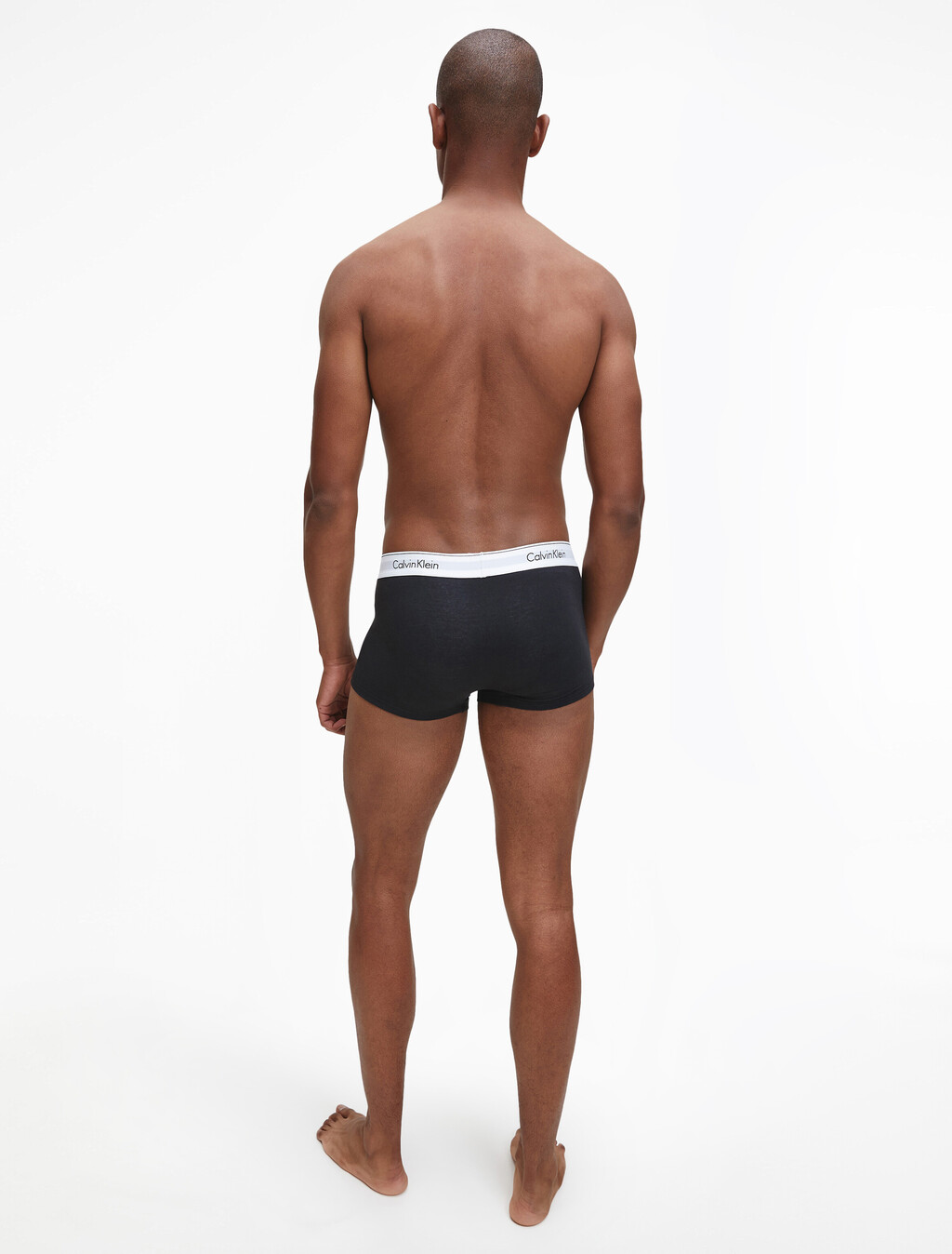 Cotton Stretch 3 Pack Low Rise Trunk, 1 Black / 1 White / 1 Grey Heather, hi-res