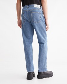 Reconsidered 90s Straight Recycled Cotton Jeans, Mid Blue, hi-res