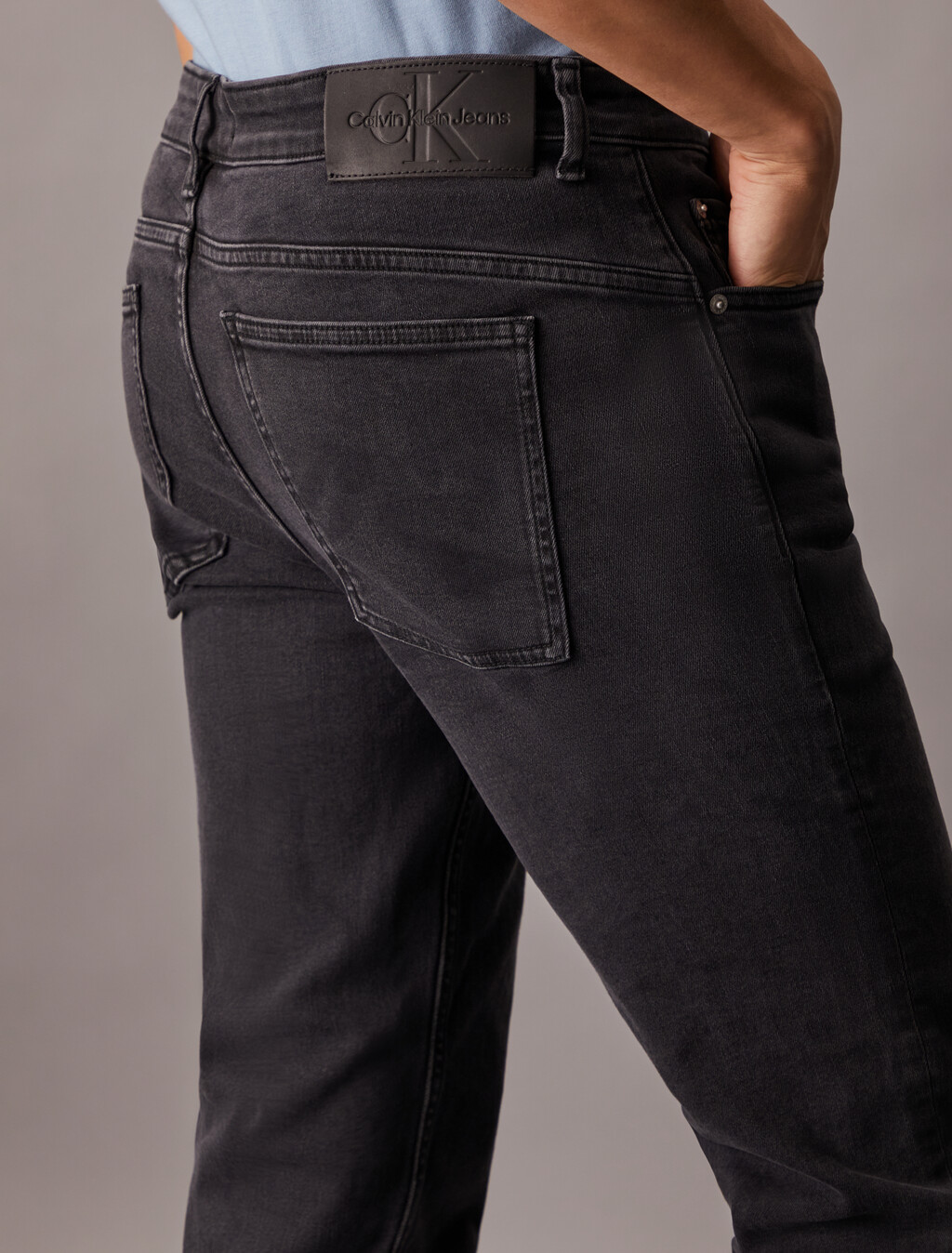 Italian Denim Body Jeans, Denim Black, hi-res
