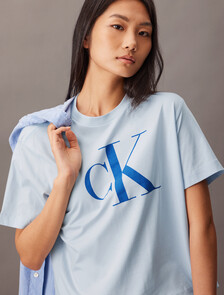 CK Logo Boxy Tee, Plein Air, hi-res